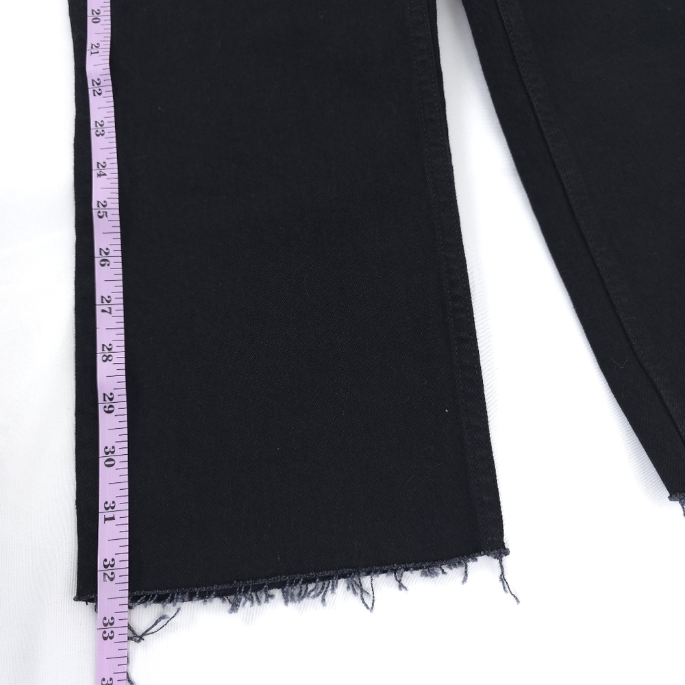 Topshop Petite high waist raw hem straight cropped size 28 - Picture 7 of 11